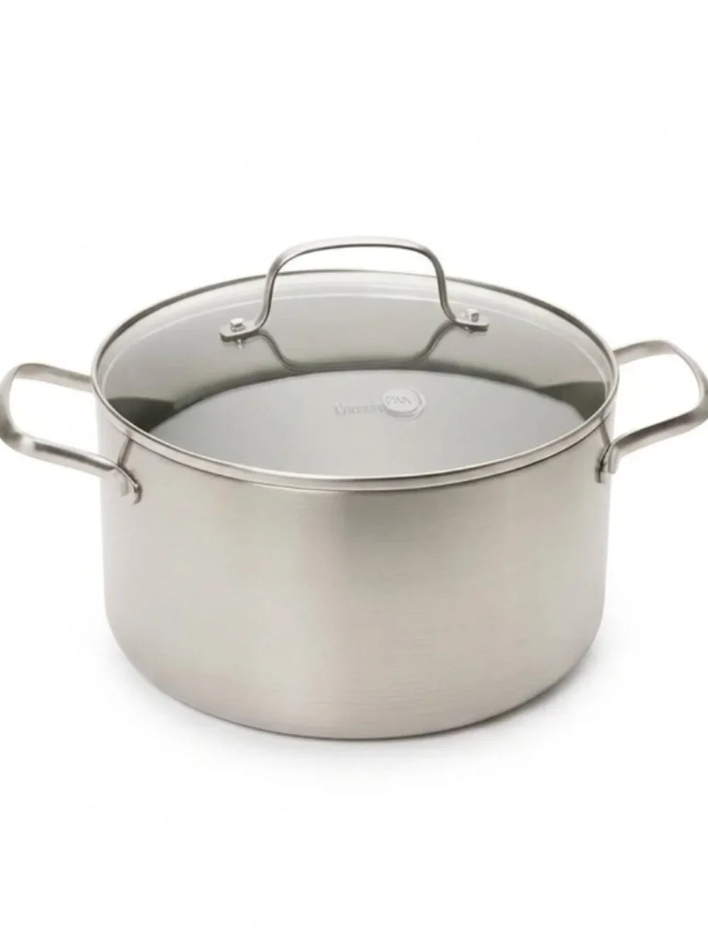 GreenPan Nonstick Healthy Ceramic Tri-Ply Stock Pot with Lid - 6.1 qt
